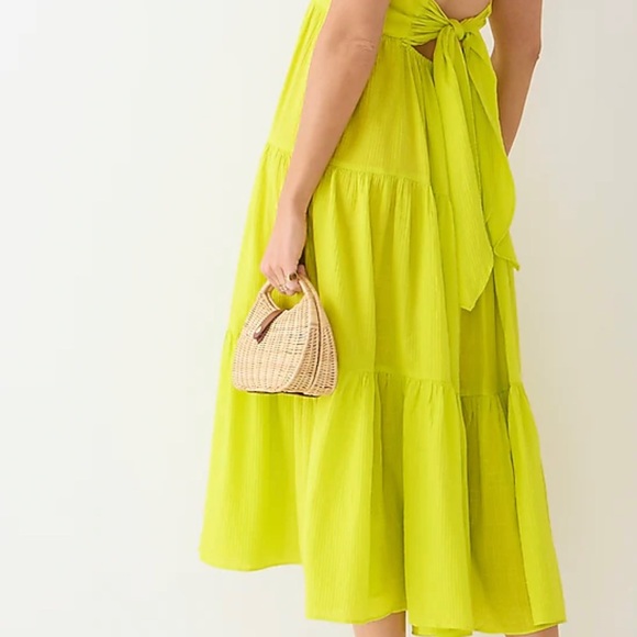 J.Crew Bow-back tiered maxi dress in soft gauze - Picture 10 of 15